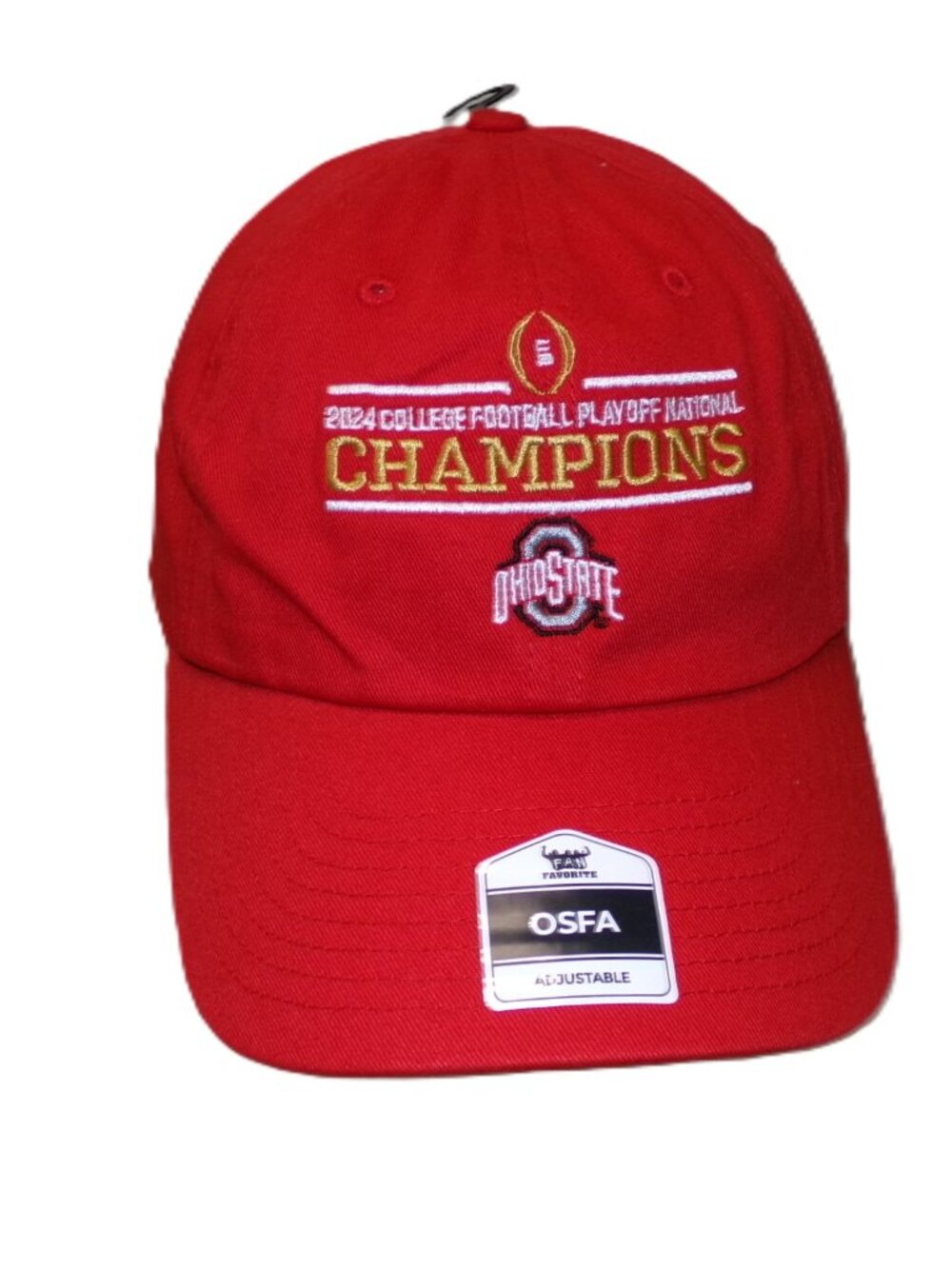 NEW OSU Ohio State Buckeyes 2024 National Playoff Champions Football Hat Cap
